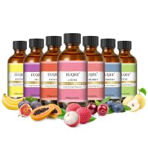 EUQEE Süße fruchtige Duftöle mit Glastropfer Kirsche Süßes Orange Wassermelone Mango Zitrone 60 ml Aromaöle für Diffusor