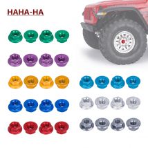 Aluminum M4 Flange Wheel Lock Nut Multicolor 4/8Pcs for 1/10 1/14 RC Car Truck Crawler Drift TRX4 SCX10 SCANIA Universal Part
