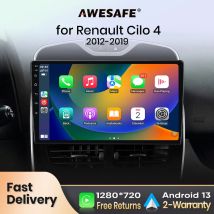 AWESAFE PX9 Autoradio Autoradio per Renault Clio 4 2012-2019 Senza Fili Carplay Schermo Android Auto Stereo GPS Navi FM RDS BT SWC