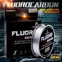 PROBEROS 100M Angelschnur mit Fluorkohlenstoffbeschichtung, 2,2 lb-29,3 lb, Kohlefaser-Monofilament-Vorfachschnur, sinkende Karpfenangelschnur