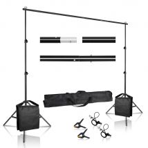 Fondali per fotografia fondali per Studio fotografico fondali per sfondo Chromakey Green Screen Support System Frame Carry Bag Light kit