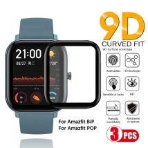 Pellicola per orologio in vetro temperato 9D per Amazfit GTR 2 2E 4 3 Pro BiP S Lite U 3 Pro Protezione schermo Amazfit GTS 2 2E 3 4 Mini PoP
