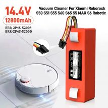 Batteria di ricambio per aspirapolvere robotico originale 12800mAh BRR-2P4S-5200S per Xiaomi Roborock S55 S60 S65 S50 S51 S5 MAX S6