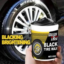 Spray e medicazione per pneumatici – Smalto per pneumatici nero lucido con protezione UV, rivestimento per pneumatici di lunga durata per auto – Ripristina