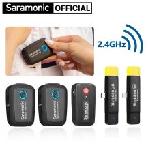 Saramonic Blink500 Microfono lavalier wireless da bavero per iPhone Android PC Computer Smartphone DSLR Streaming Registrazione Youtube
