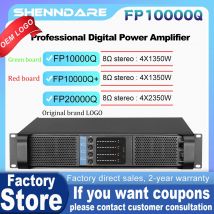 FP10000Q Amplificatore di potenza audio 4 canali 4x1350 W 10000 Watt per spettacoli dal vivo Discoteca professionale Dj Audio Altoparlanti lineari Altoparlanti Subwoofer Preamplificatore FP20000Q