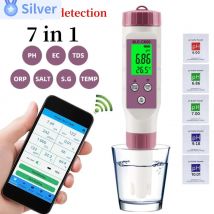 7 in 1 ph meter temp orp salinity tds meter für wasser qualitäts tester mit 0-14 messbereich geeignet aquarium schwimmbad