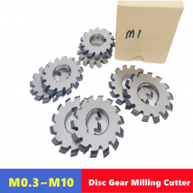 HSS disc gear milling cutter M0.3-M10, pressure angle PA20 degrees NO.1-NO.8 for gear CNC cutting milling cutter Tool