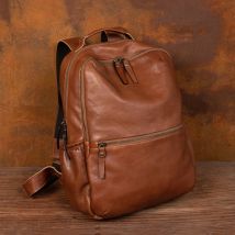 Leder Damen Outdoor-Reise rucksack Vintage große Kapazität Schul rucksack Herren Schulranzen Rucksack für 15,6-Zoll-Laptoptasche