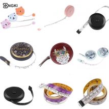 Einziehbares Vintage Mini Tape Nostalgie Stil tragbares Maß Lineal Nähen Zentimeter Zoll Rollband 1,5 m