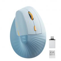 Mouse wireless verticale Mouse ergonomico USB e tipo C ricaricabile per computer notebook Mac iPad Sistema operativo Windows XP 7 10 11 Android