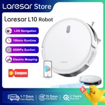 Laresar L10 Odkurzacz Robotyczny z LiDAR 6500Pa 150min Bezprzewodowy Sterowanie przez APP