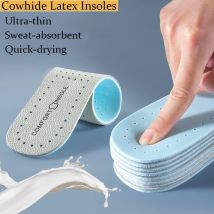 Solette in lattice di pelle bovina sottili, morbide, sportive, con supporto per l'arco plantare, confortevoli, ammortizzanti, traspiranti e deodoranti