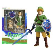 The Legend of Zelda Skyward Sword 14cm Link Action Figure Figma 153 Changeable Accessories PVC Doll Model for Kids Toys Gift