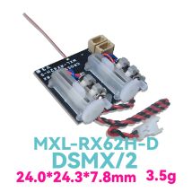 MXL-RX62H-D/D+/D-G (DSMX/2) V2.0-Empfänger/lineare Servos/eingebauter gebürsteter ESC/TELEM/SR3X/GYRO/Mini RC-Modell, maßgeschneidertes Produkt
