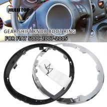 Auto Gear Gaiter Kofferraum abdeckung Ring Schaltknauf Stick Hebel Rahmen Staubs chutz Basis für Fiat 2007 500c 2008-2015