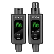 Professional UHF Wireless Microphone Converter Wireless System XLR Transmitter and Receiver Support 0V 48V Mics