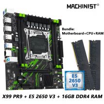 MACHINIST X99 PR9 Kit scheda madre set LGA 2011-3 Set Intel Xeon E5 2650 V3 CPU e DDR4 16 GB (2 * 8 GB) RAM Combo opzionale usb3.0