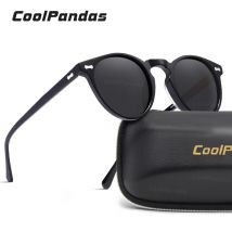 Mode runde tr90 Rahmen Vintage polarisierte Sonnenbrille für Männer fahren Retro Frauen Sonnenbrille uv400 Tee Lunette de Soleil Homme