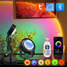Smart Sunset Led Nachtlicht USB Sunset Projektor Lampe Tuya Smart Leben App Fernbedienung RGB Atmosphäre Stimmung Wand Scheinwerfer