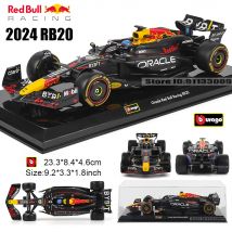 Bburago 1:24 2024 F1 Oracle Red Bull Racing # 1 Max Verstappen # 11 Sergio Perez Formula 1 Model Samochodu Wykonany ze Stopu Metali, Replika