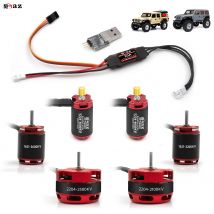 RCXAZ 1224 1621 2204 Brushless Outrunner Motor AM32 30A ESC for 1/18 1/24 RC Crawler Axial  SCX24 TRX4 WPL Traxxas Upgrade Parts
