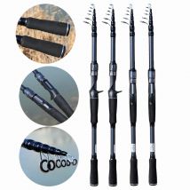Ultraleichte Teleskop köder Angelrute Spinning Casting Kohle faser Stange Jigging Köder mit 8g-18g schnellen Bass Angelruten m Aktion