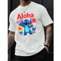 Gothic Stich Disney Lustige Cartoon T Shirt Männer Lilo Stich T-shirt Grafik T-shirt Hip Hop Top Tees männer Kleidung neue In Tops