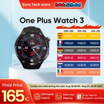 OnePlus Watch 3 SmartWatch Versión global Wear OS por Google Pantalla LTPO A0MOLED de 1,5 pulgadas 5 días de duración de la batería 60S Control de salud GPS