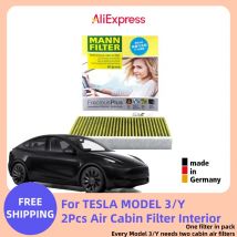 MANNFILTER-filtro de aire de cabina FP25015 para TESLA MOTORS, Modelo 3 06,2018-modelo Y 01,2021-110768100A 110768100B 110768100C