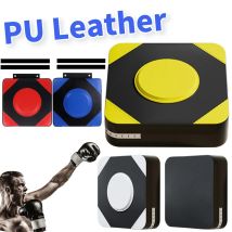 Boxmatten PU-Leder, quadratisches Wandziel, höhenverstellbar, Boxtraining, Sandsack, Wand-Stanzunterlage für Fitness, Taekwondo