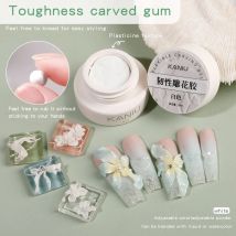 5 ml 3D-Blumengel, antihaftbeschichtet, Schnitzkleber, perlweiß, Satin, Nagelkunst, DIY-Sculpting-Gel für Maniküre-Verlängerung, Salongebrauch