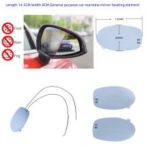 Coperture riscaldate per specchietti per auto vista laterale esterno elettrico sostituire lo specchio rimuove le parti del riscaldatore antigelo della nebbia della pioggia 14,5 * 8 cm dimmer