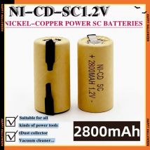 Batteria ricaricabile Ni-Cd SC da 2800 mAh/2200 mAh per utensili elettrici Bosch Hitachi e DeWalt, batteria per cacciavite, 1,2 V, alta qualità