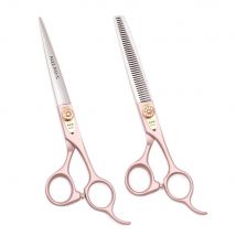 Friseurschere Professionelle 5,5" AQIABI Japan Edelstahl Grüne Effilierschere Friseursalon Haarschneideschere A1104