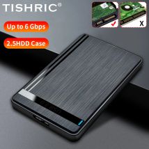 TISHRIC Externes Festplattengehäuse HDD SSD-Gehäuse für Festplatte 2,5 Zoll USB3.0 Externes Gehäuse für Gaming PS5 PS4 PC Laptop TV