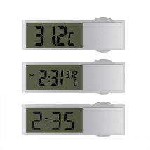 Mini Weather Station Digital Car Thermometer Thermostat Timer Clock Temperature Instruments Sensor Wall Type Meter LCD Display
