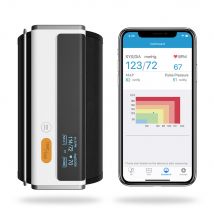 Monitor per la pressione arteriosa Bluetooth Armfit Plus per uso domestico, polsino per la parte superiore del braccio, macchina digitale accurata per la salute del cuore