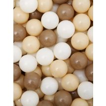Piłeczki do basenu z miękkiego plastiku, odporne na ścieranie, 5,5 cm, 50/100 sztuk, z torbą wielokrotnego użytku, dla dzieci, kolor kawowy, beżowy, kremowy, brązowy, mieszane kolory.