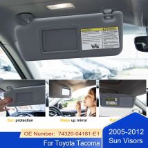2PCS Sonnenblende für Toyota Tacoma 2005-2012 Links Fahrer Rechts Beifahrerseite ohne Licht 74320-04181-E1 74310-35C00-E0