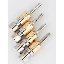 4Pcs Cardas Banana Plug CAB Locking Binding Post Female Socket Jack Speaker Cables Connector Plug