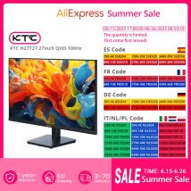 KTC H27T27 27-calowy monitor do gier QHD 100 Hz 2560x1440 IPS Szybki ekran panelowy 16:9 ELED 1 ms
