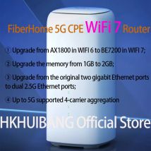 FiberHome 5G CPE Pro LG6851F Router WiFi 7 BE7200 Doppie porte Ethernet 2,5G NFC 4G LTE Cat19 Wireless WiFi 5G Sim Modem 4x4 MIMO