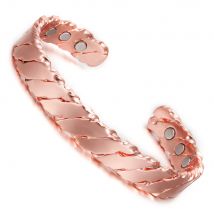Vinterly Magnetic Copper Bracelet Men Adjustable Open Cuff Therapy Magnetic Bracelets Copper Charms Bracelets Bangles Women Men