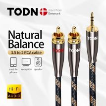 TODN Cavo RCA HiFi Stereo da 3,5 mm a 2RCA Cavo audio AUX RCA Jack 3,5 Y Splitter per amplificatori Audio Home Theater Cavo RCA