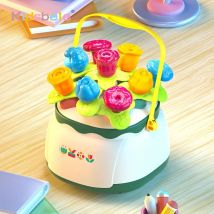 Pädagogische Stapelung Spielzeug Garten Blumen lernen Blumengarten Gebäude Montessori Spielzeug Set Form Sortierung passenden Spielzeug