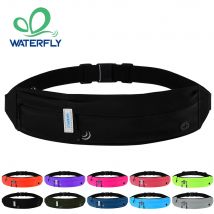 WATERFLY Laufgürtel, Bauchtasche, Hüfttasche, Sport, Workout, Übung, Handyhalter, Tasche, Gürteltasche für Männer und Frauen, Jogger, schmaler Bund