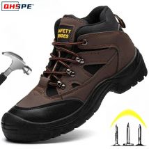 Leichte Herren-Sicherheits-Arbeitsstiefel, pannensicher, Stahlkappe, rutschfest, unzerstörbar, Arbeitsschuhe, männliche Botas