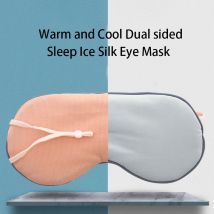 1 Stück, warme und kühle doppelseitige Schlaf-Eisse iden augen maske mit doppeltem Verwendung zweck, licht blockierende Augen maske, einfarbige, atmungsaktive Schönheit