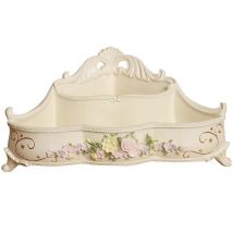 European Style Bathroom Dry Area Washbasin Triangular Corner Shelf,Desktop Corner Cosmetic Comb Toothbrush Storage Rack